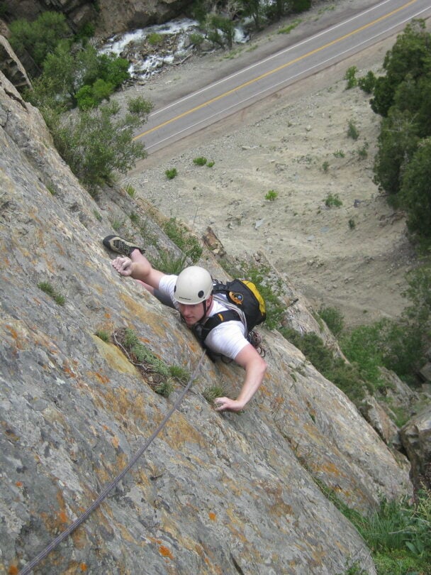 Guided rock climbing near Salt Lake City