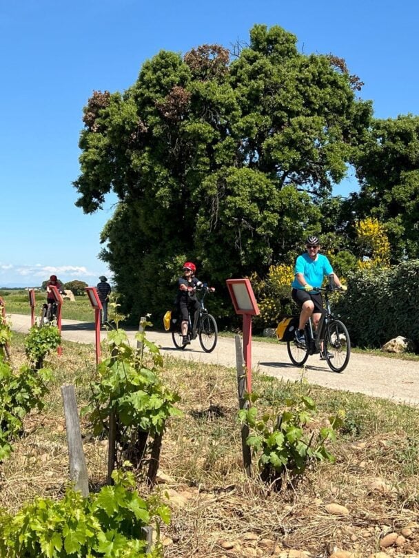 cyclists provence burgundy