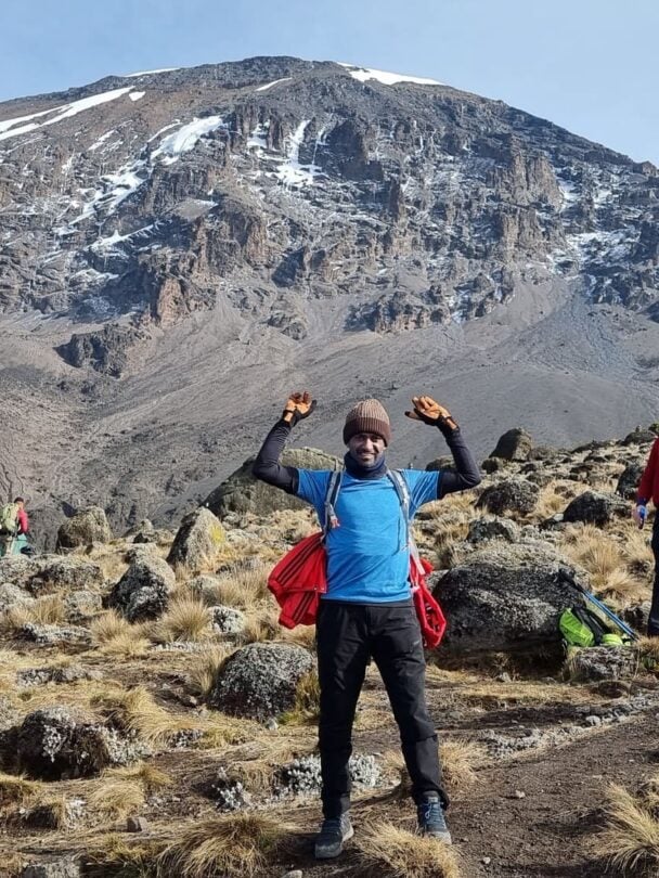 happy hiker kili