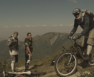 One of the many bike tracks in the Pelister mountain