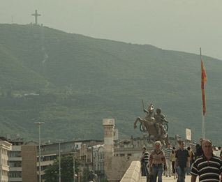 view of Skopje and Vodno