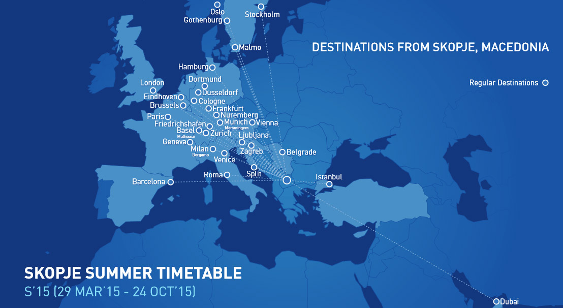 Flights to Skopje and Macedonia